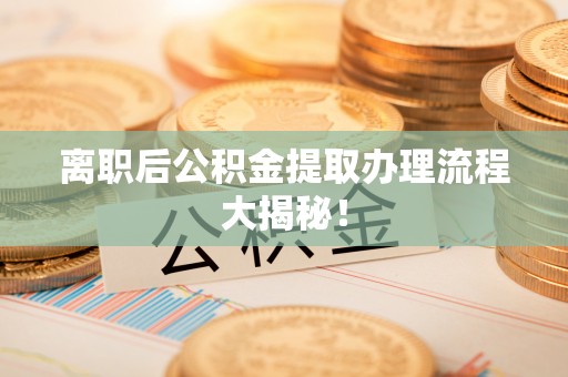 建始离职后公积金提取办理流程大揭秘！